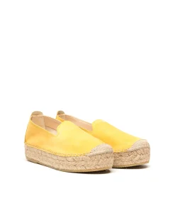 Vidorreta Outlet|Slippers serraje amarillo Merce Doble
