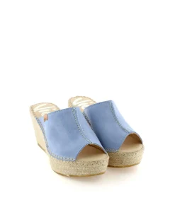 Mujer Vidorreta Zuecos|Zueco en serraje jeans Dominica