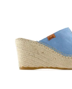 Mujer Vidorreta Zuecos|Zueco en serraje jeans Dominica